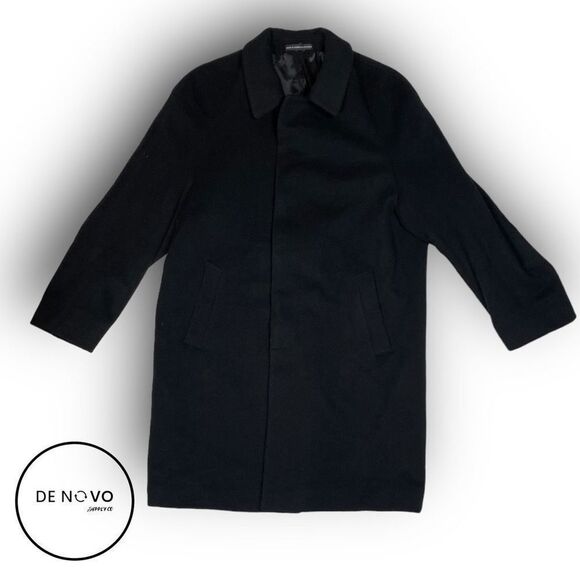 ALFANI Men’s Long Peacoat Size 40 R Black - Picture 1 of 9